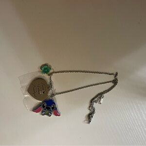 Blue and Pink Character Pendant Necklace